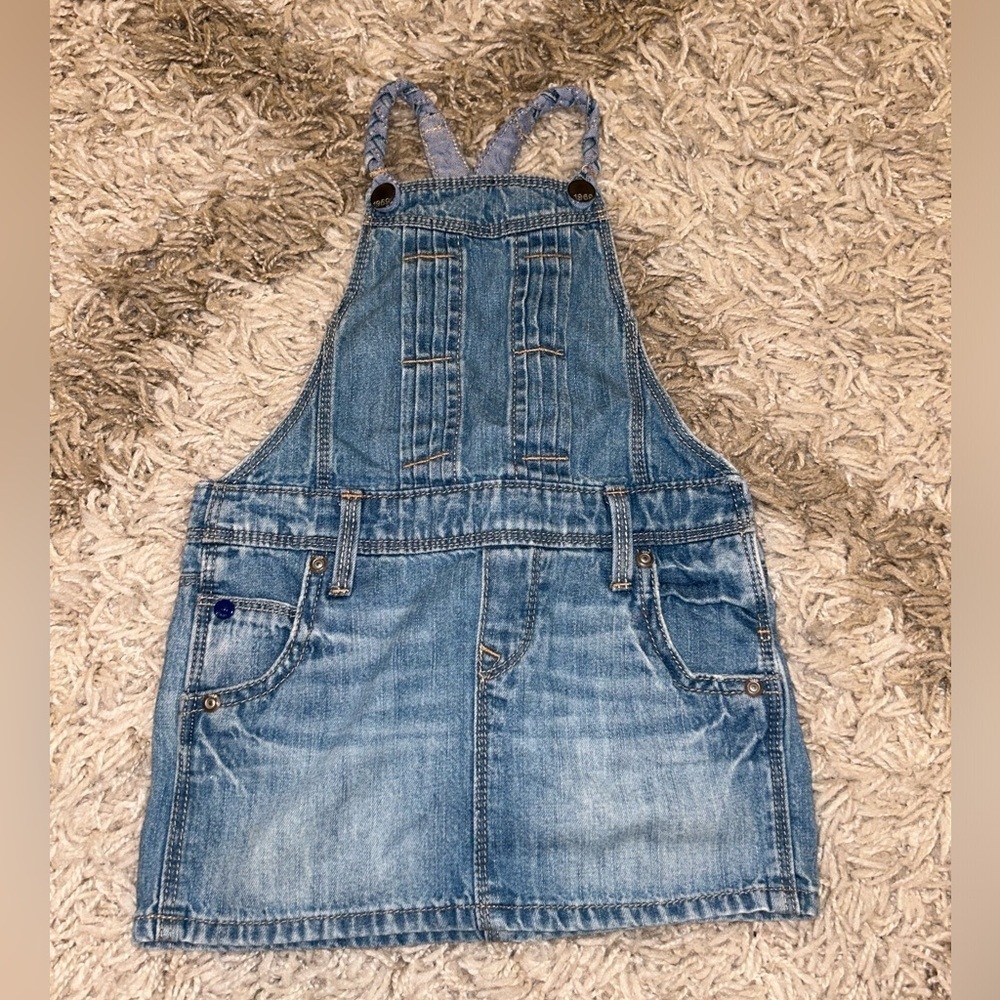 GAP Toddler overall jean dress size 12-18 months